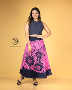 Bloom Garden Batik Wraparound Skirt