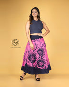 Bloom Garden Batik Wraparound Skirt
