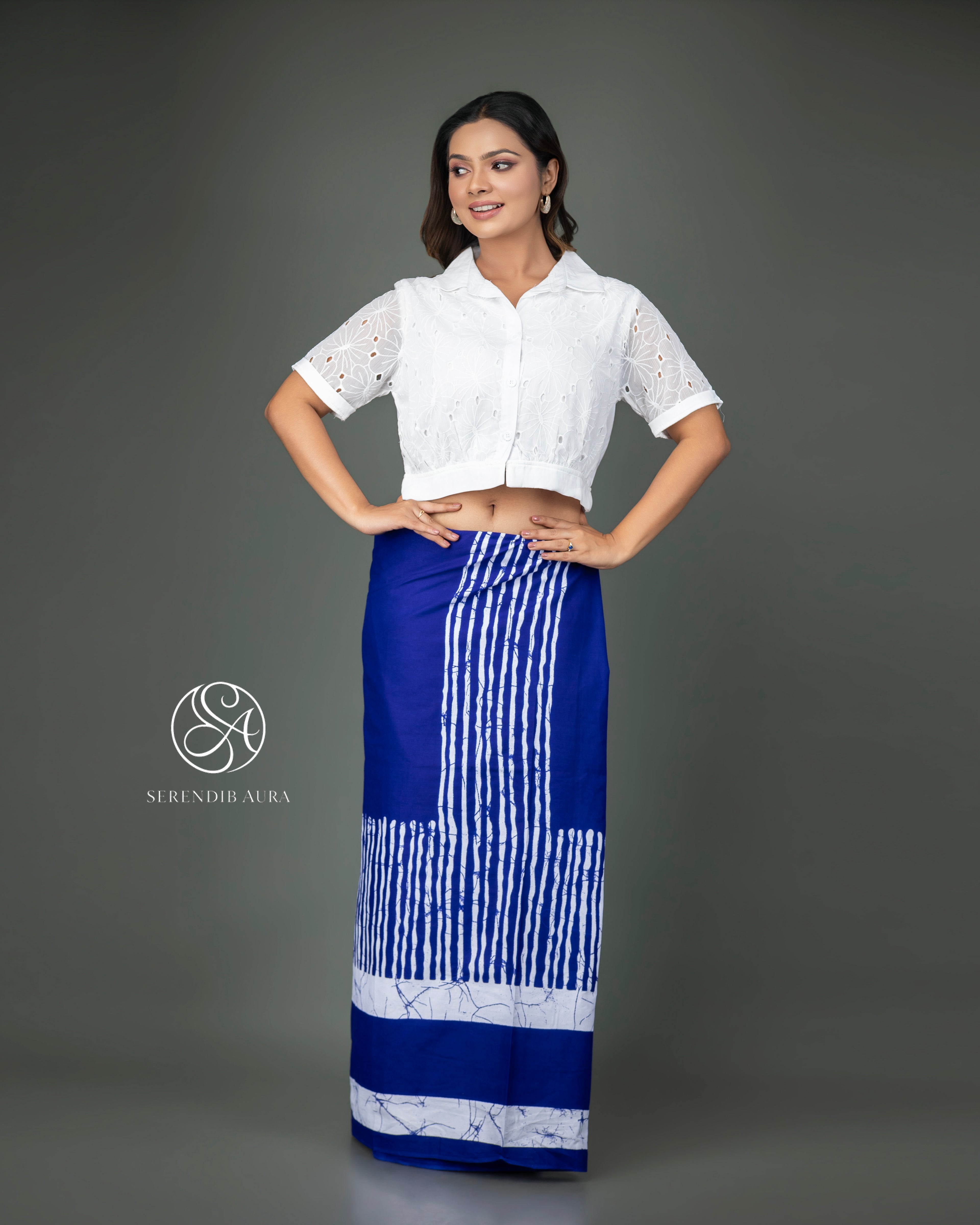 Striped Border Cotton Sarong