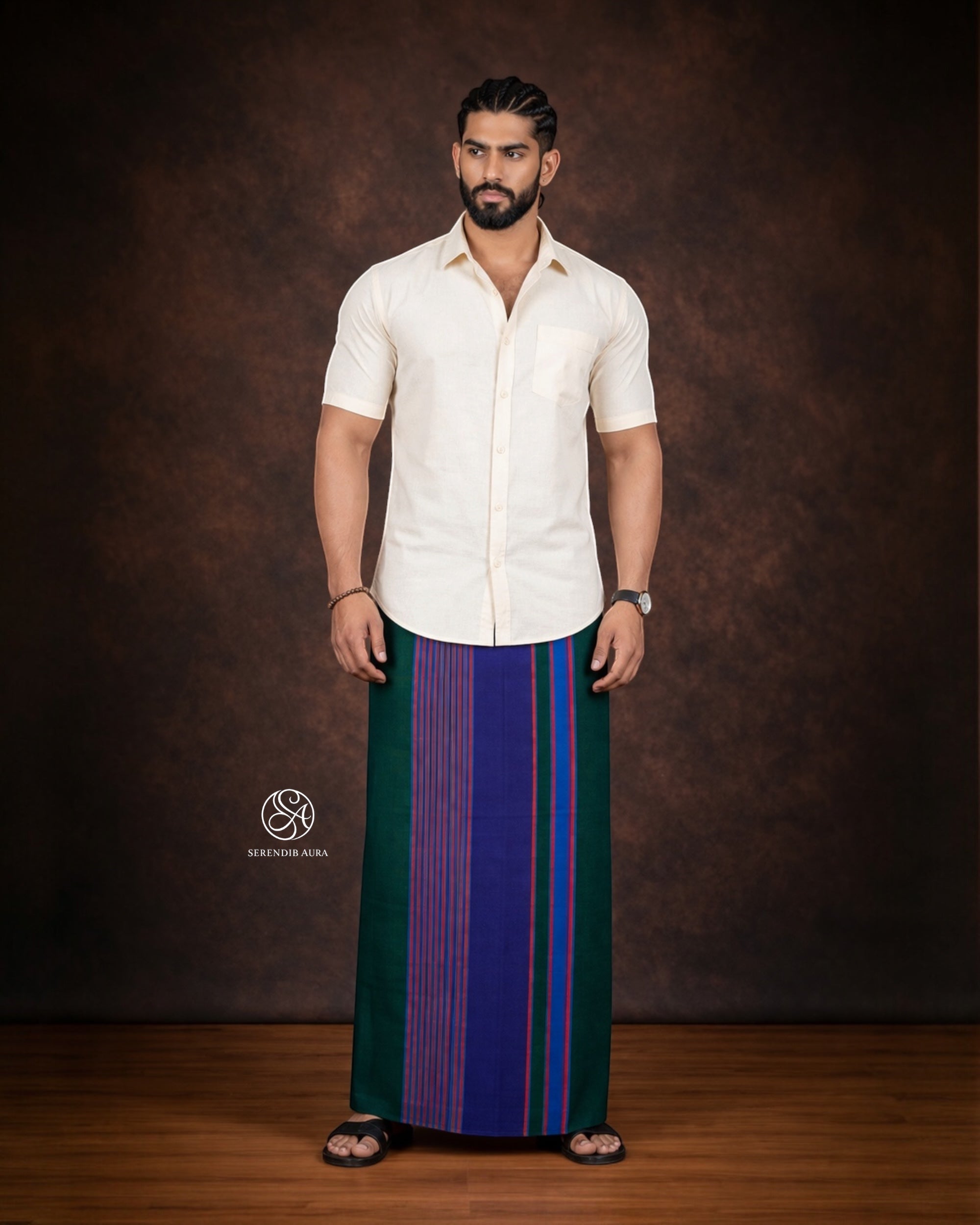 Crown Stripe Handloom Sarong