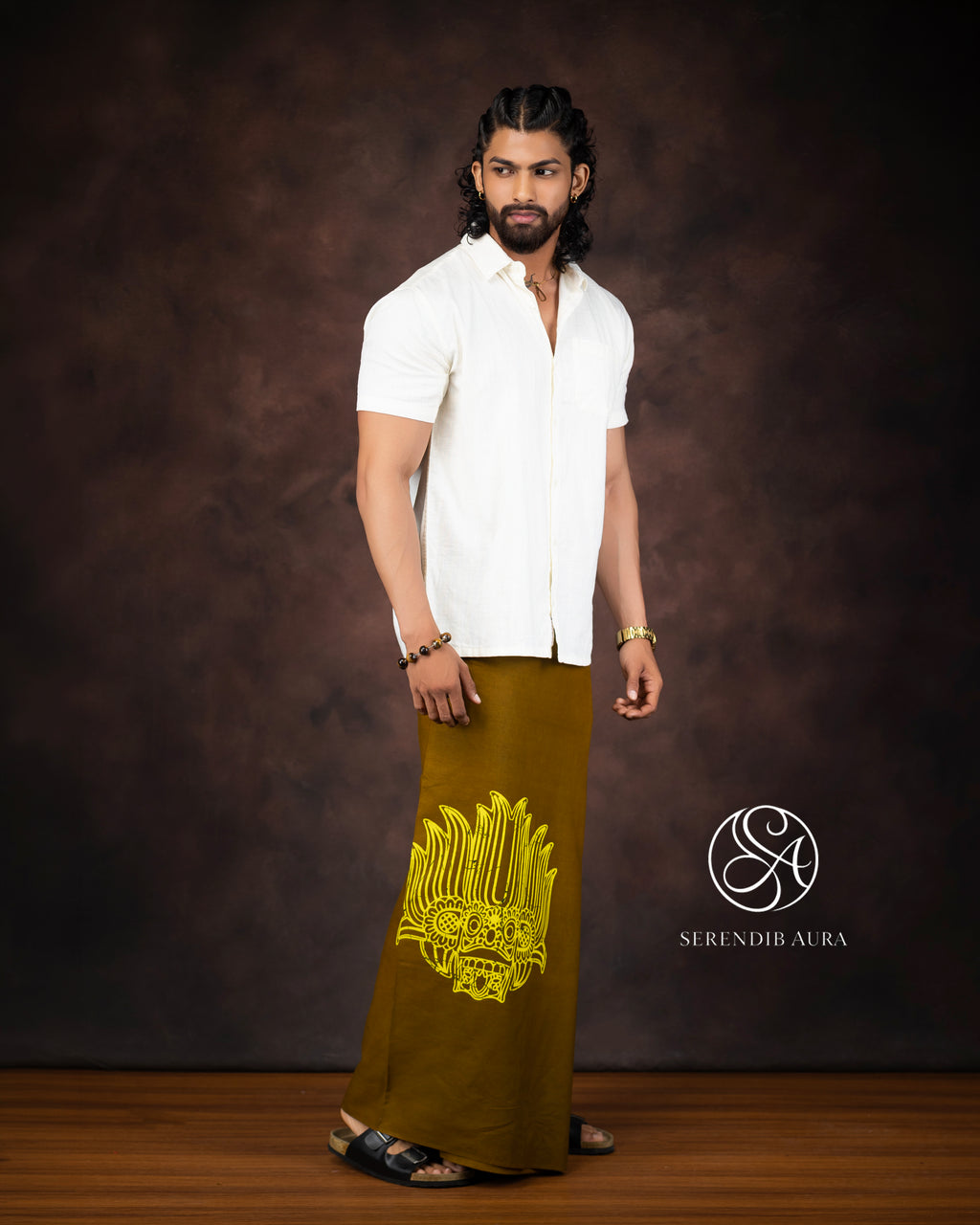 Mask Motif Cotton Sarong