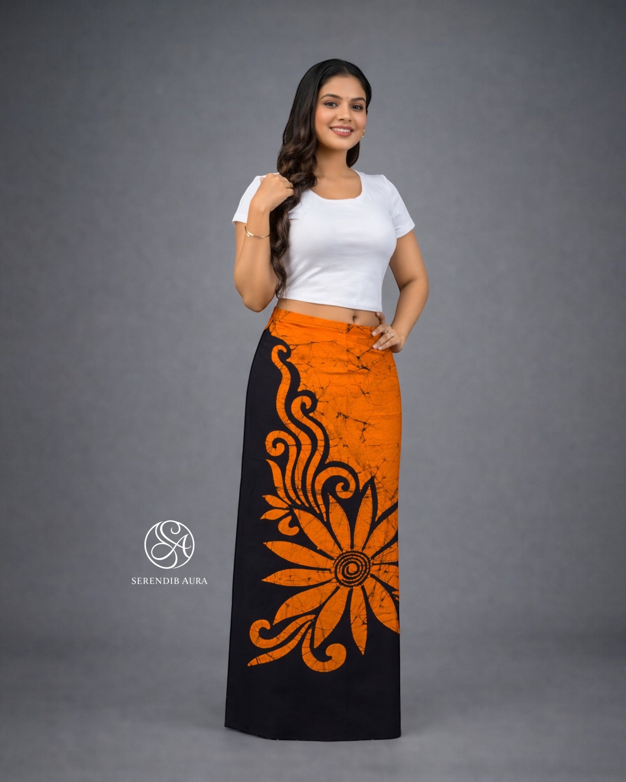 Sunflower Flow Women’s Batik Lungi