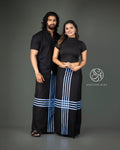 Cross Stripe Cotton Sarong