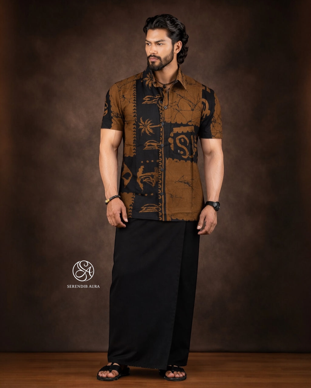 Umber Form Batik Shirt