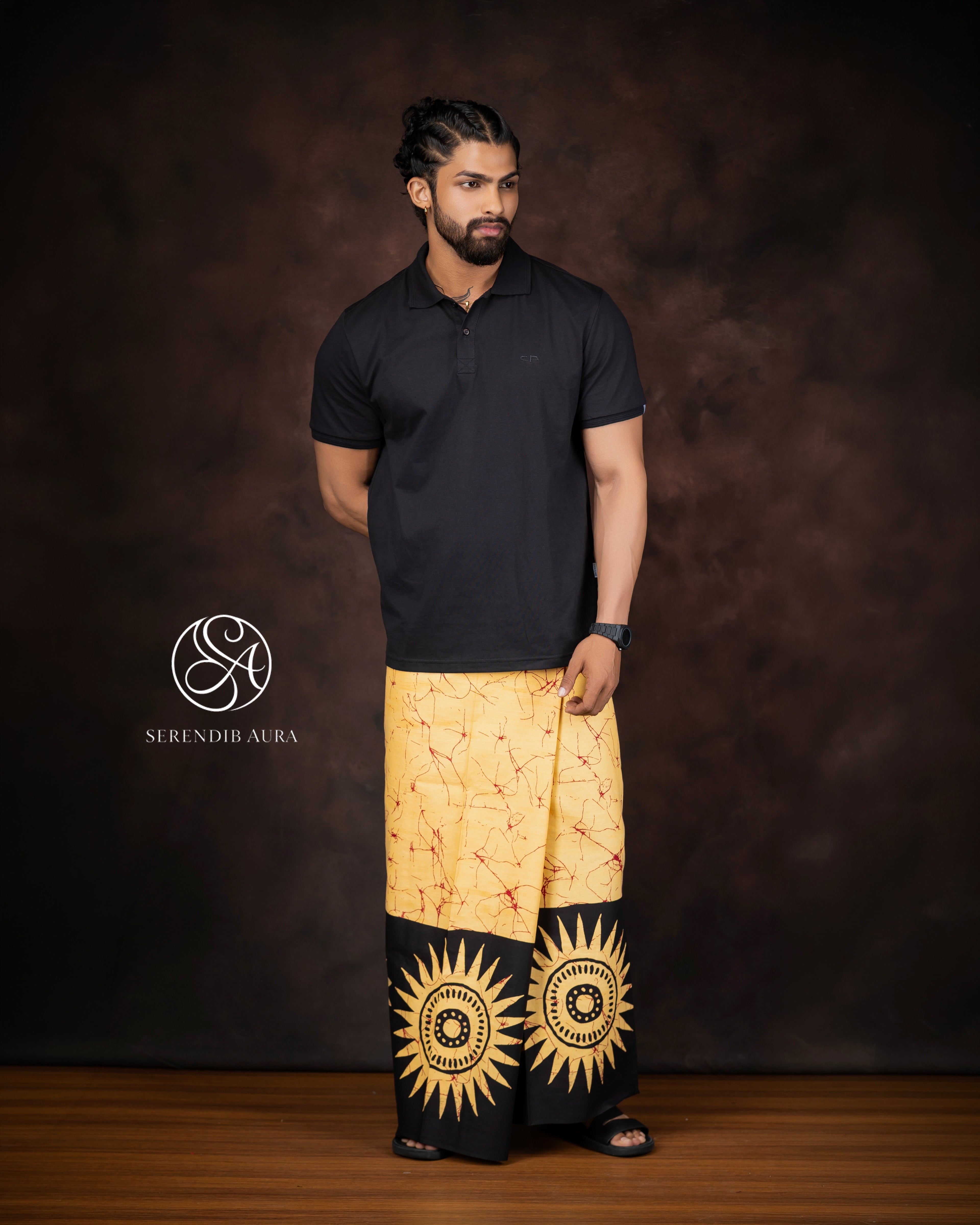 Sun Motif Cotton Sarong