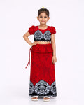 Ornamental Border Girls New Year Dress