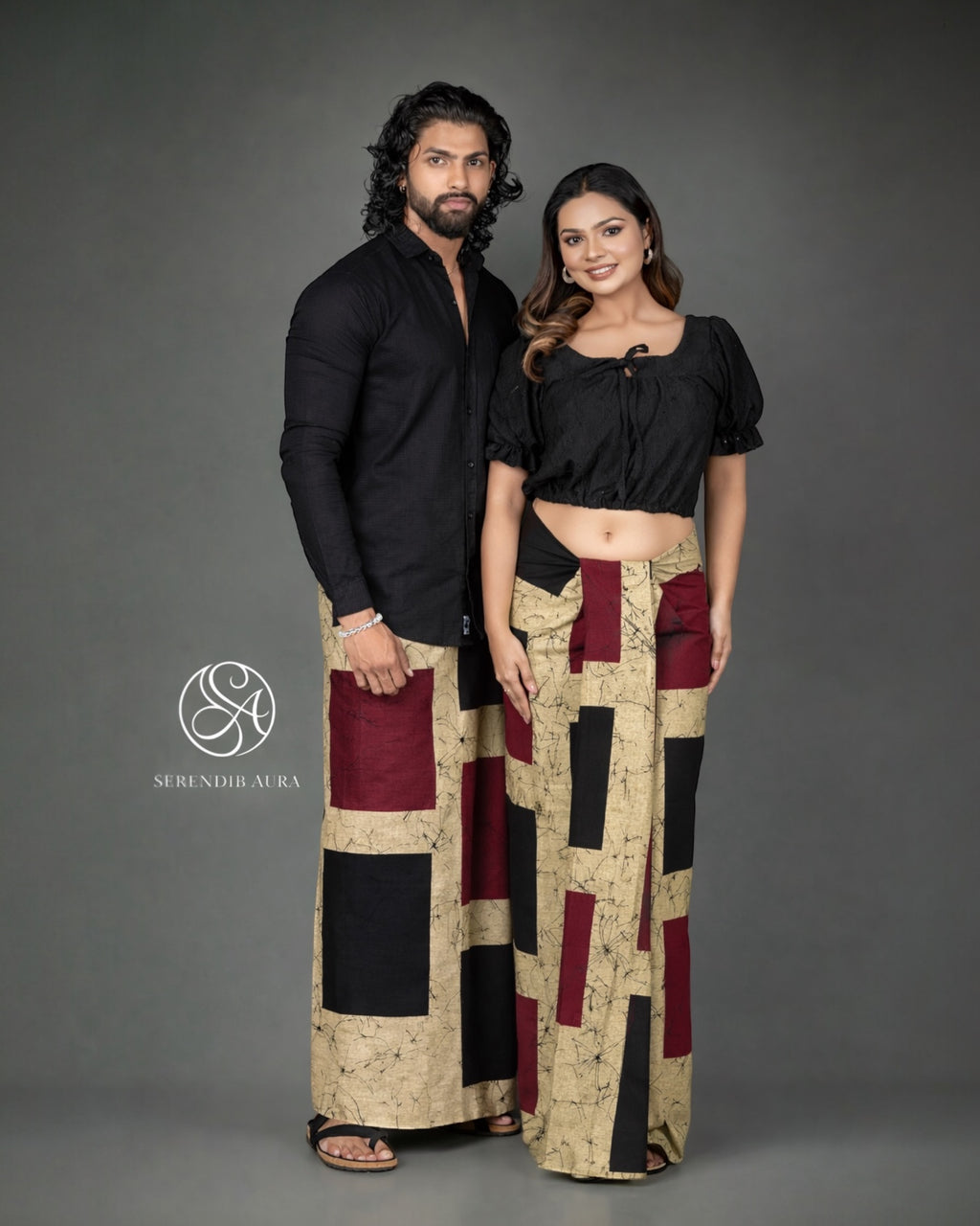 Monarch Grid Cotton Sarong