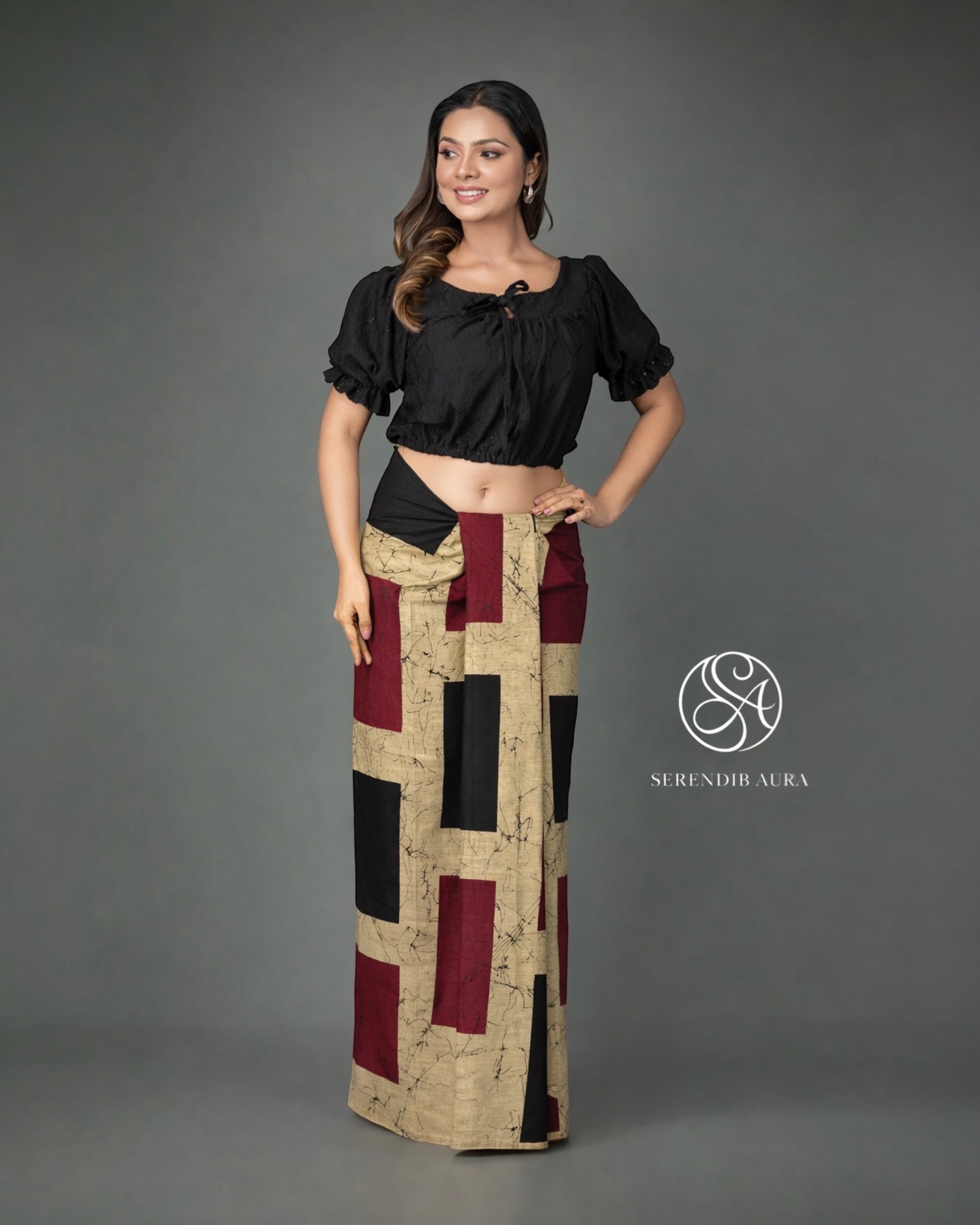 Monarch Grid Cotton Sarong