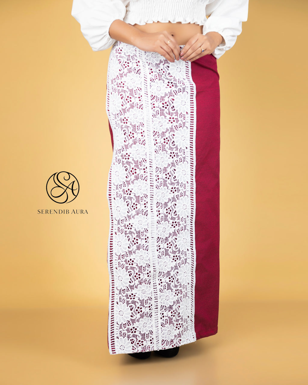 Lace Handloom Lungi