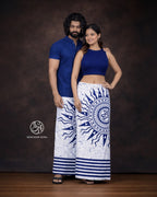 Half Sun Motif Cotton Sarong