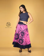 Bloom Garden Batik Wraparound Skirt