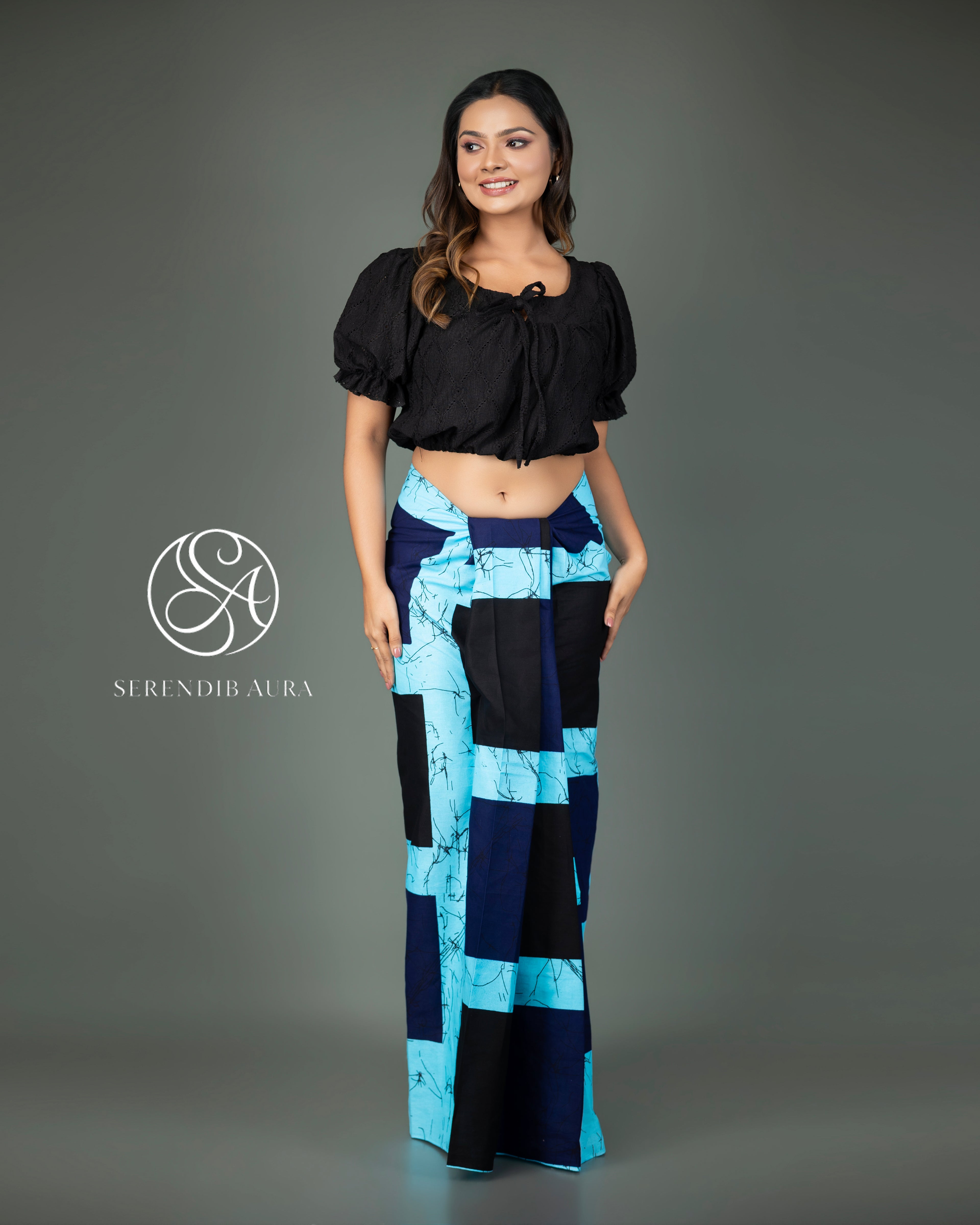 Modern Grid Cotton Sarong