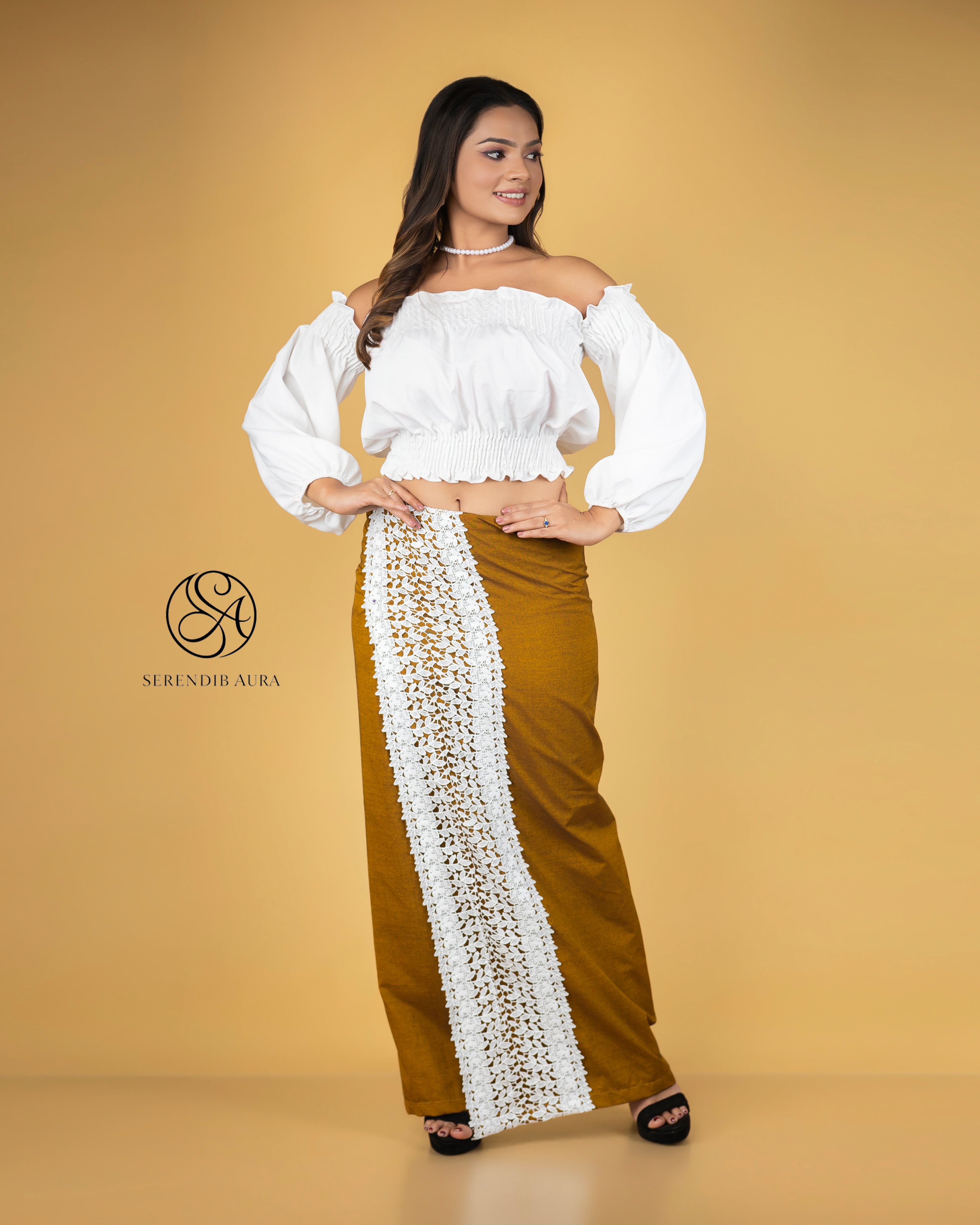 Lace Handloom Lungi