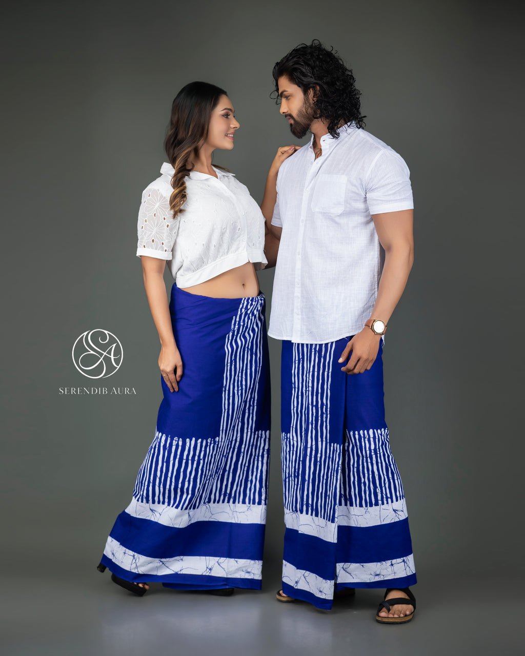 Striped Border Cotton Sarong