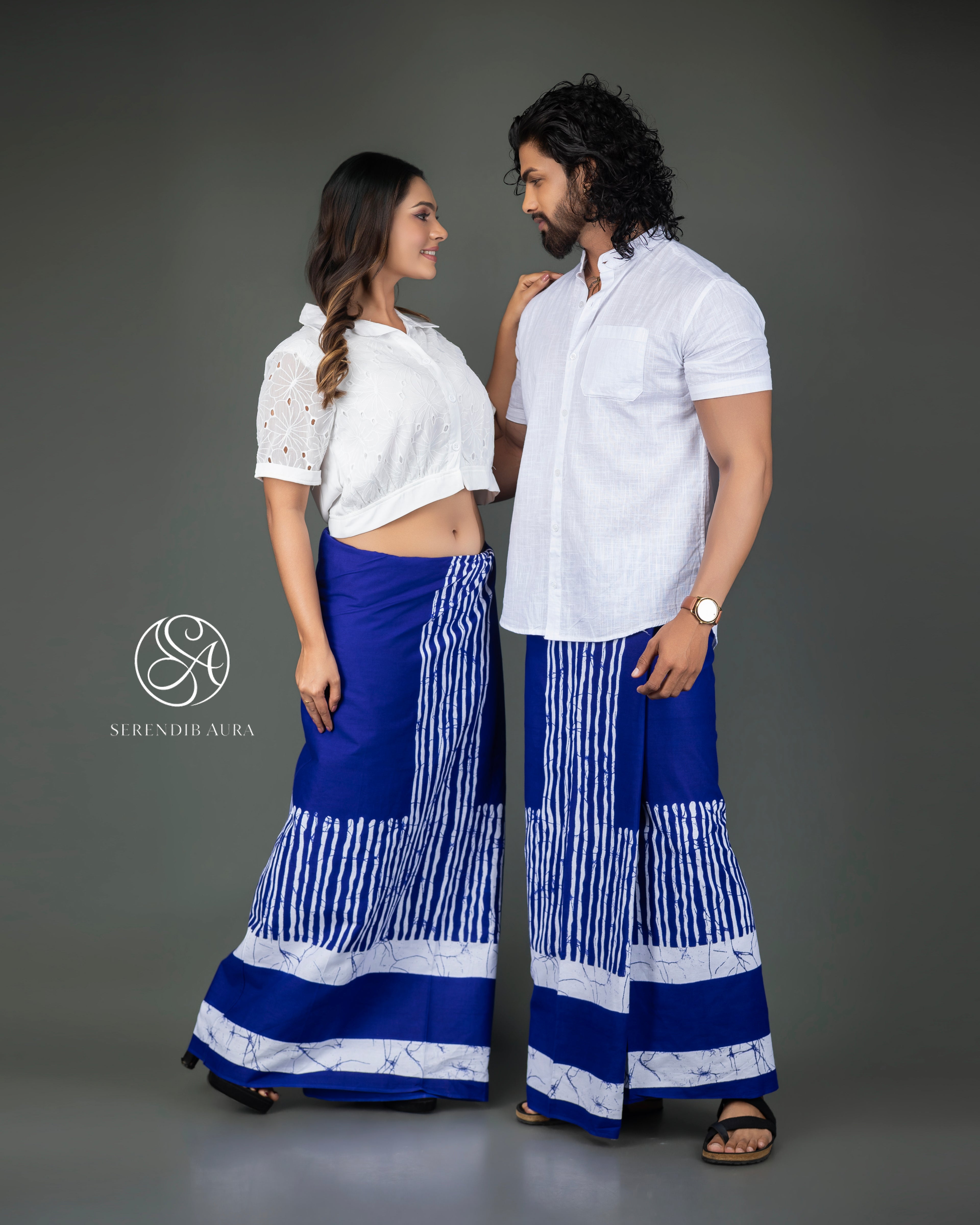 Striped Border Cotton Sarong