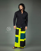 Geometric Block Cotton Sarong