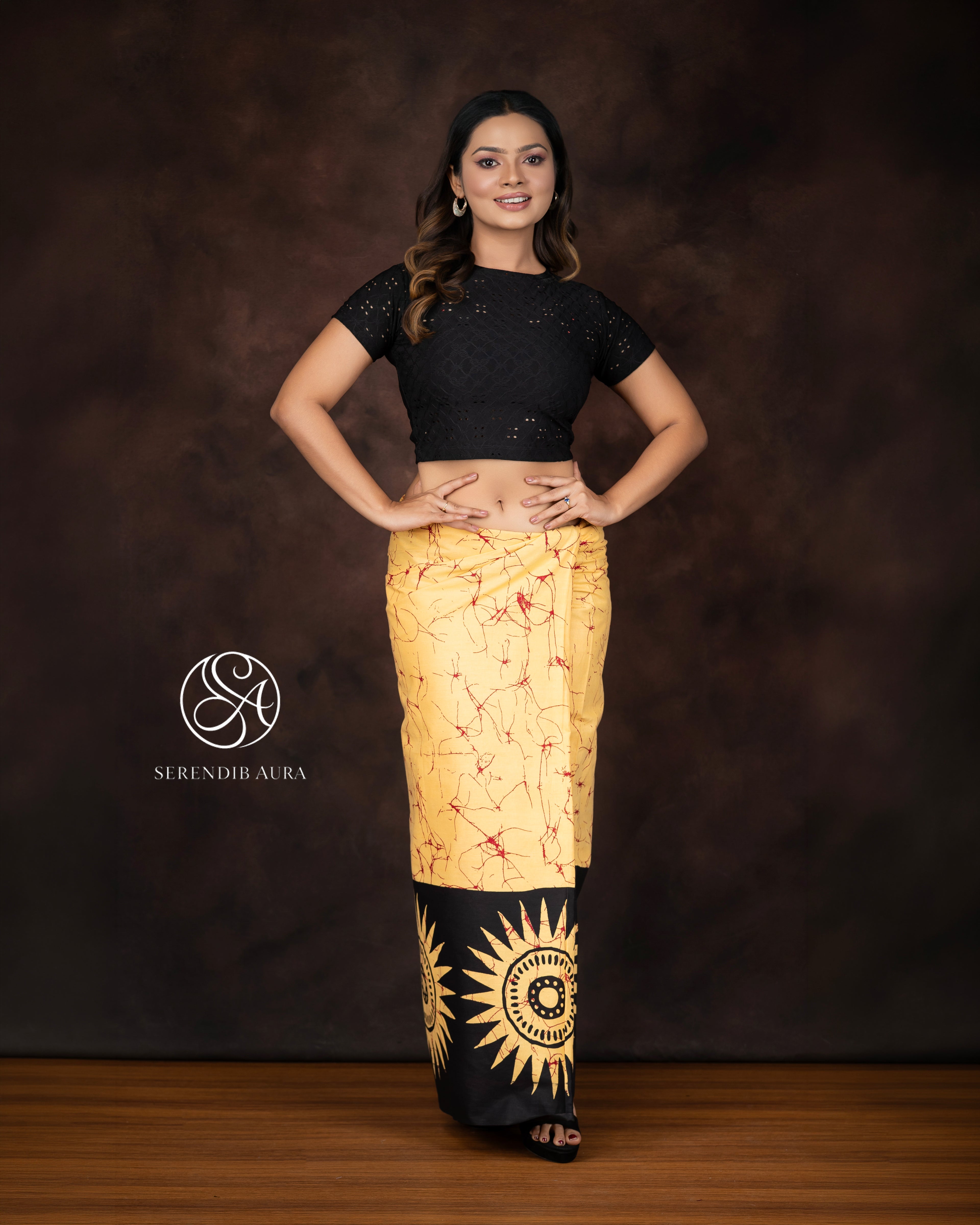 Sun Motif Cotton Sarong