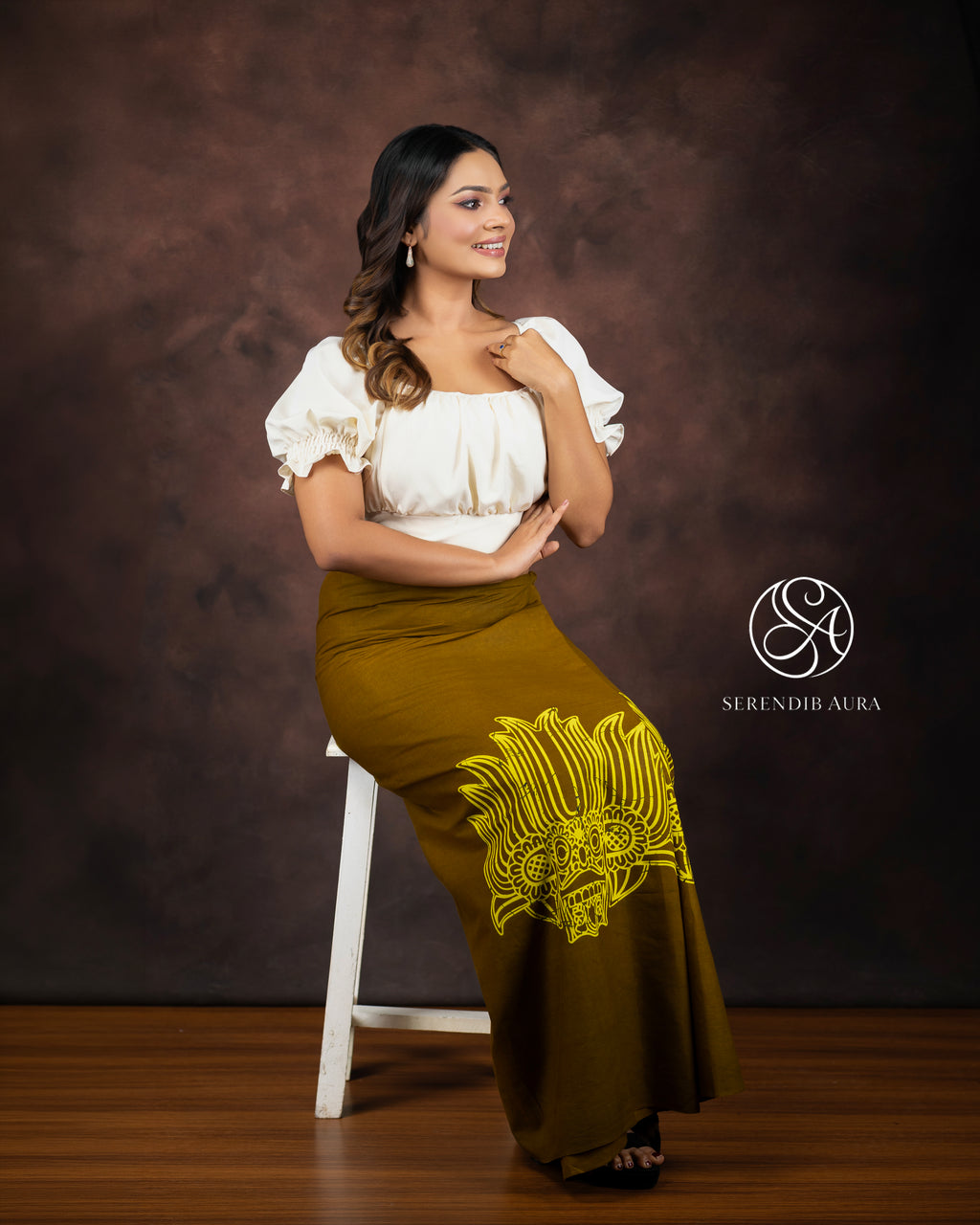 Mask Motif Cotton Sarong