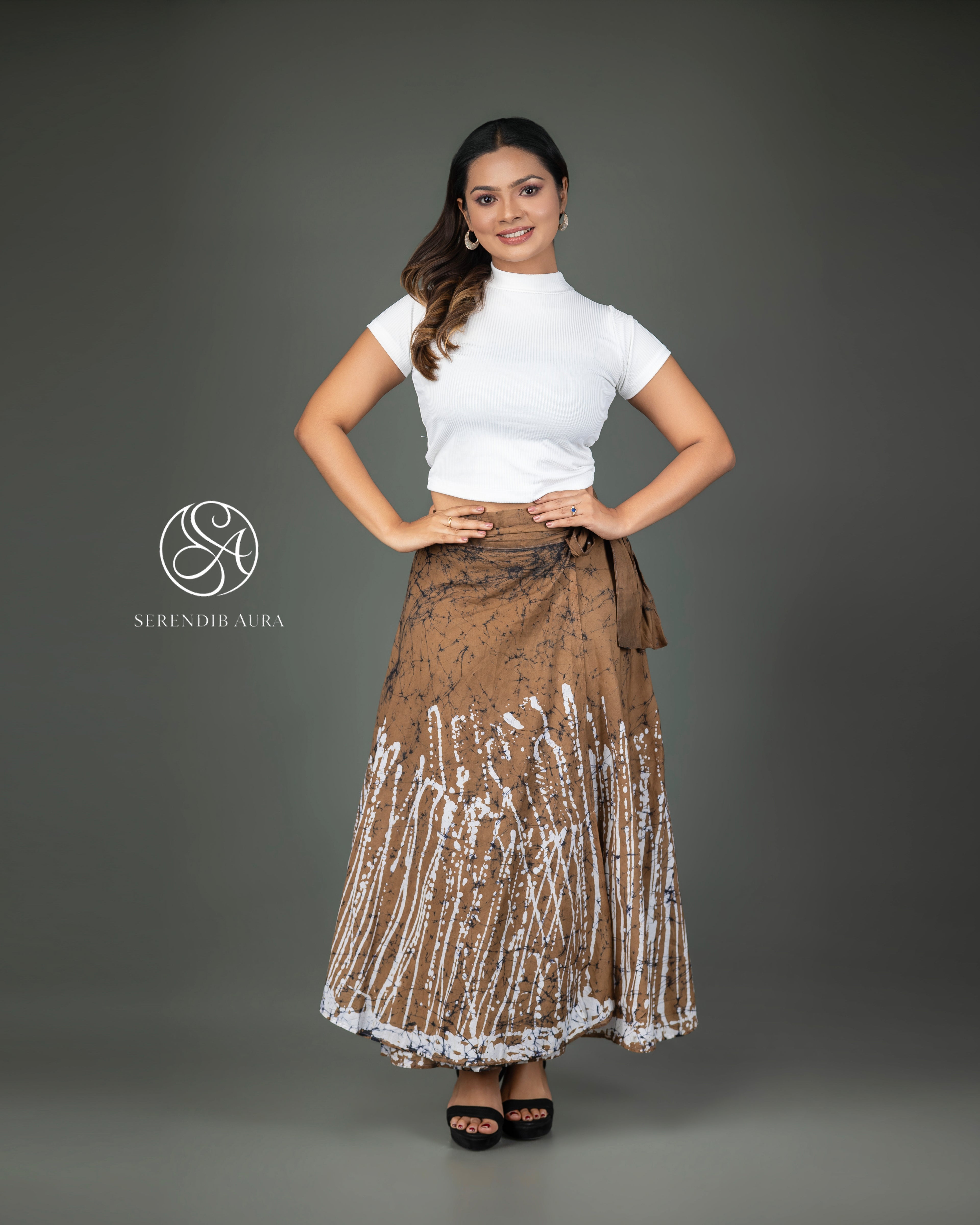 Earth Stripe Sarong & Batik Skirt