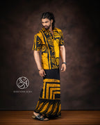 Geometric Wave Batik Sarong