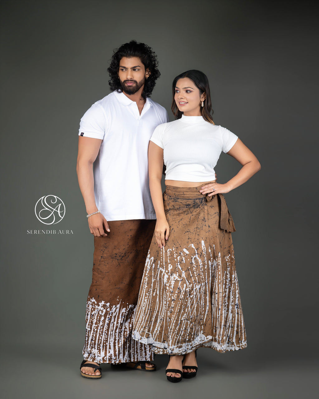 Earth Stripe Sarong & Batik Skirt