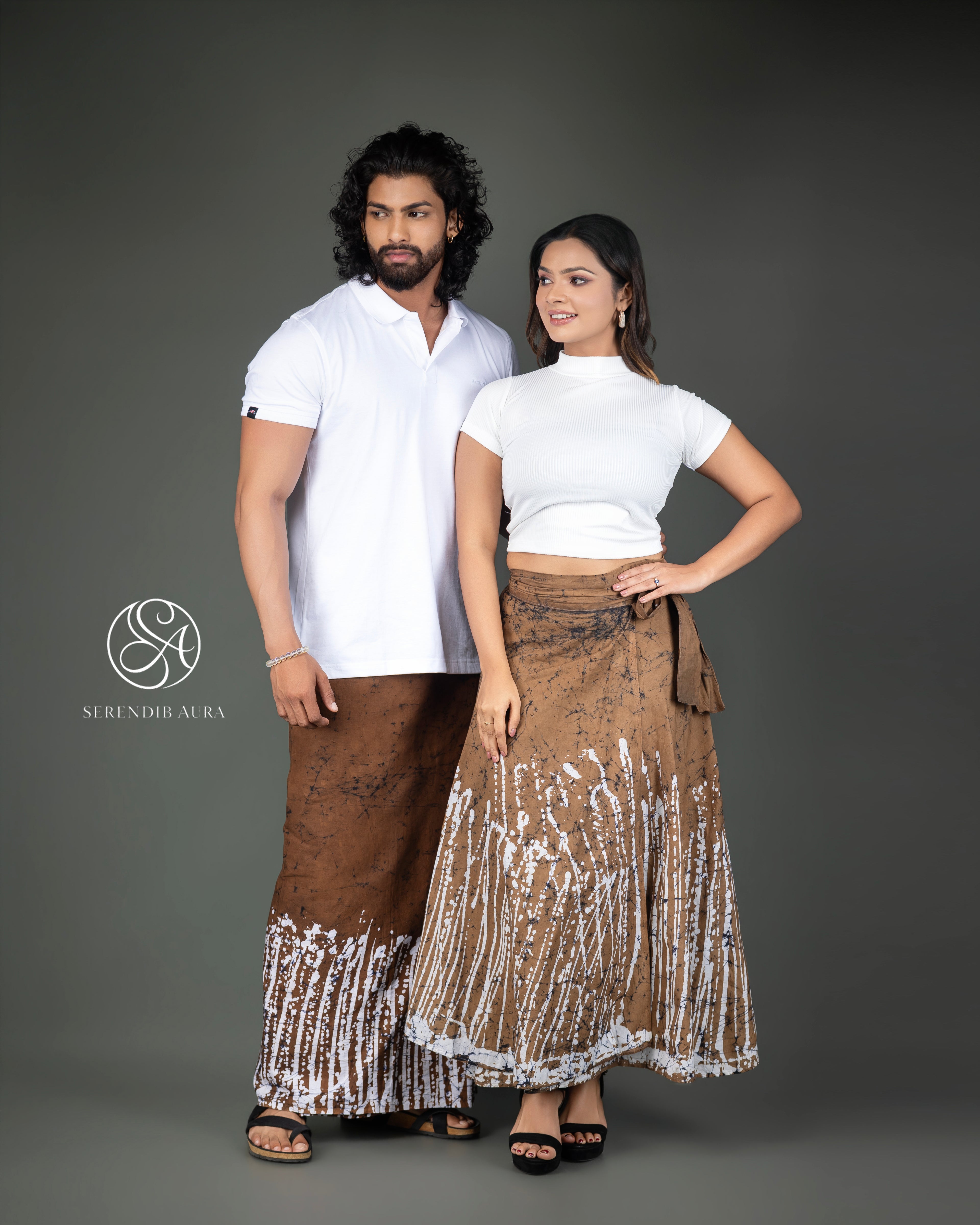 Earth Stripe Sarong & Batik Skirt