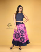 Bloom Garden Batik Wraparound Skirt