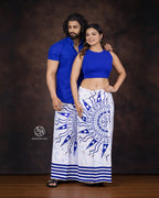 Half Sun Motif Cotton Sarong