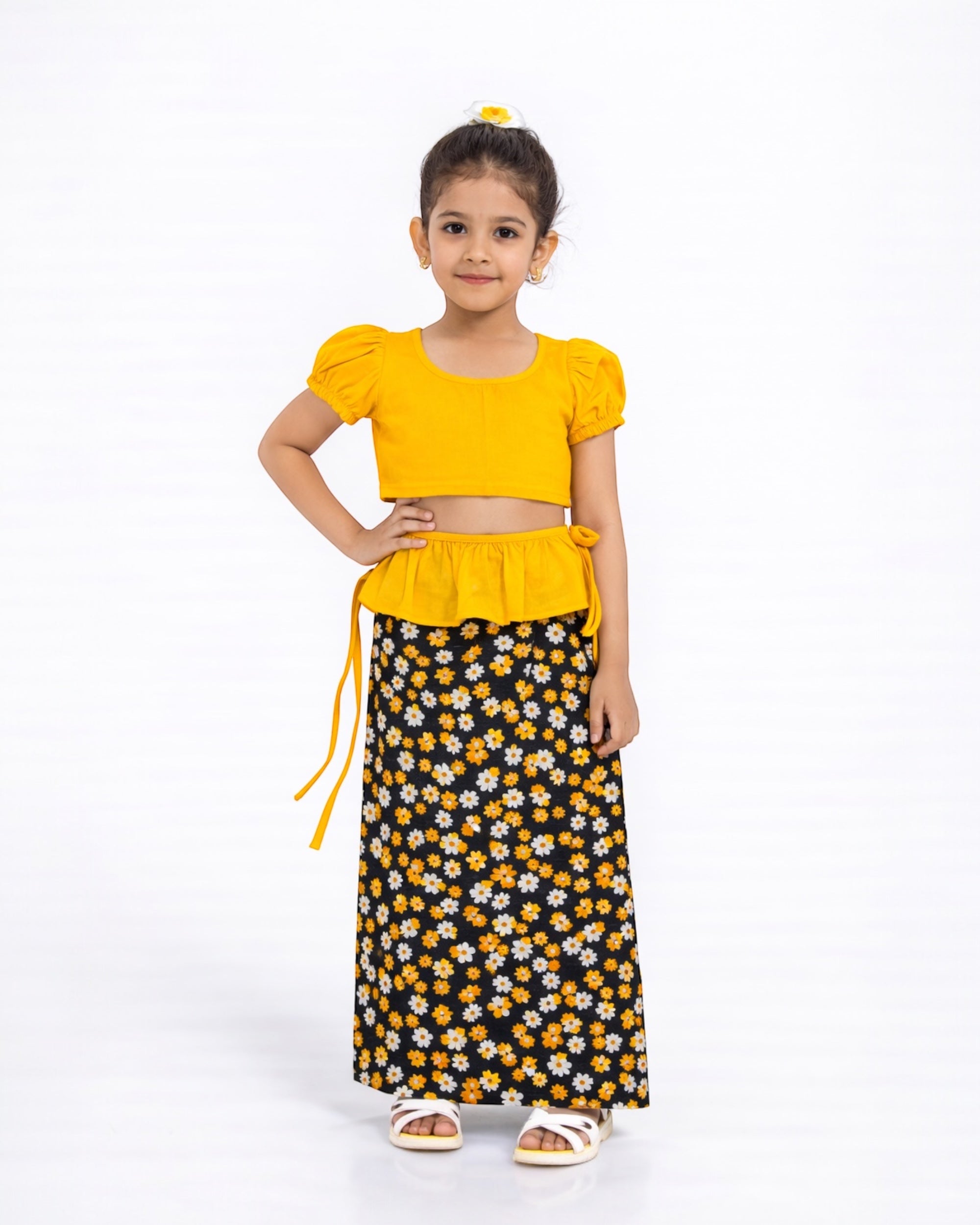 Petal Bloom Girls New Year Dress