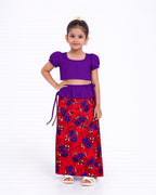 Vibrant Bloom Girls New Year Dress