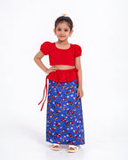 Floral Meadow Girls New Year Dress
