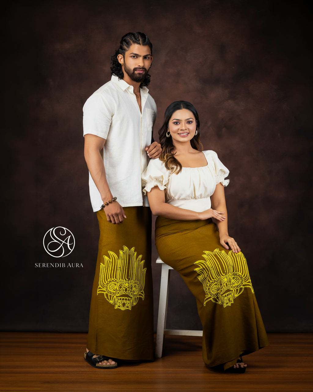 Mask Motif Cotton Sarong