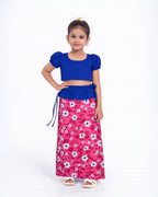 Blossom Print Girls New Year Dress
