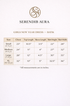 Ornamental Border Girls New Year Dress