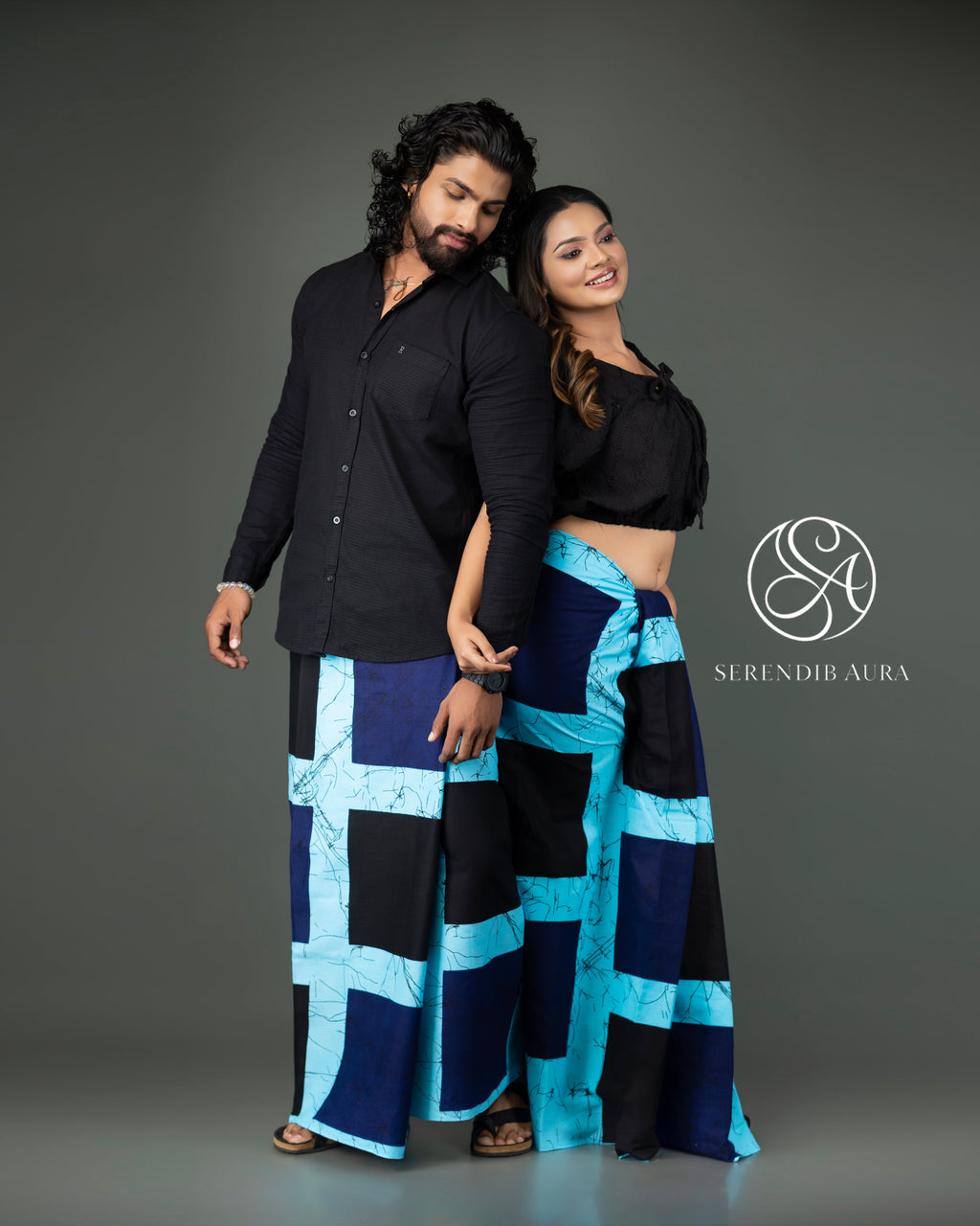 Modern Grid Cotton Sarong