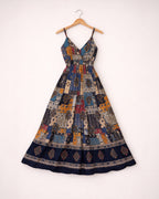 Smocked Strap Cotton Maxi Dress