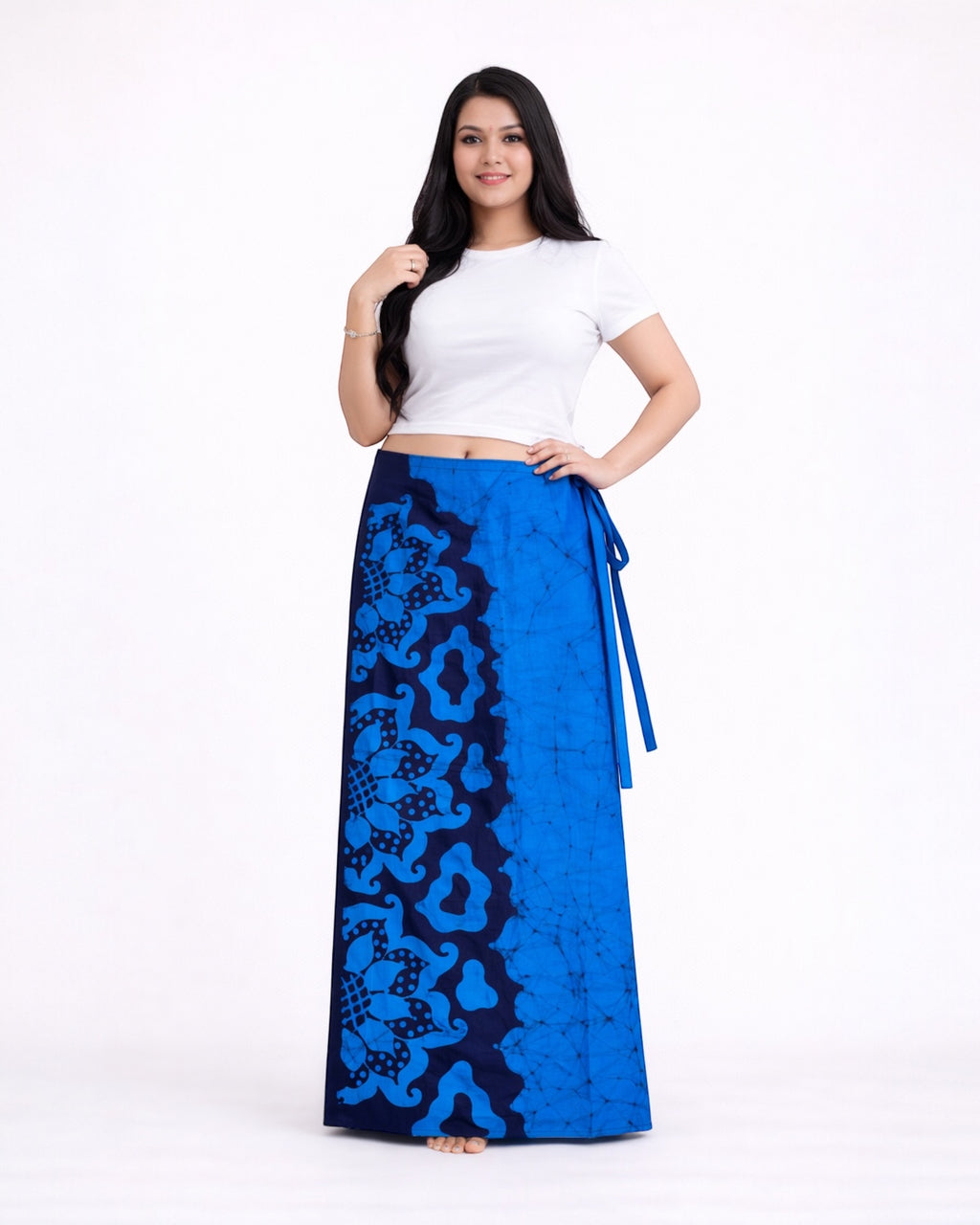 Ocean Bloom Women’s Batik Lungi
