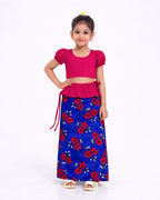 Vibrant Bloom Girls New Year Dress