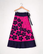 Blossom Motif Batik Wraparound Skirt