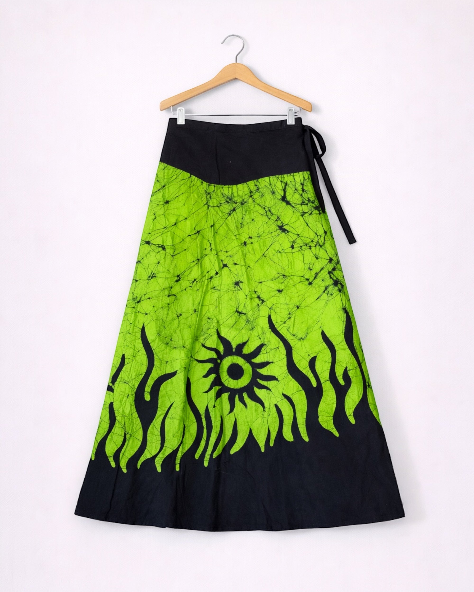 Neon Sun Batik Wraparound Skirt