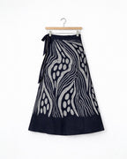 Abstract Flow Batik Wraparound Skirt