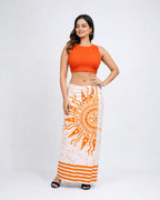 Half Sun Motif Cotton Sarong