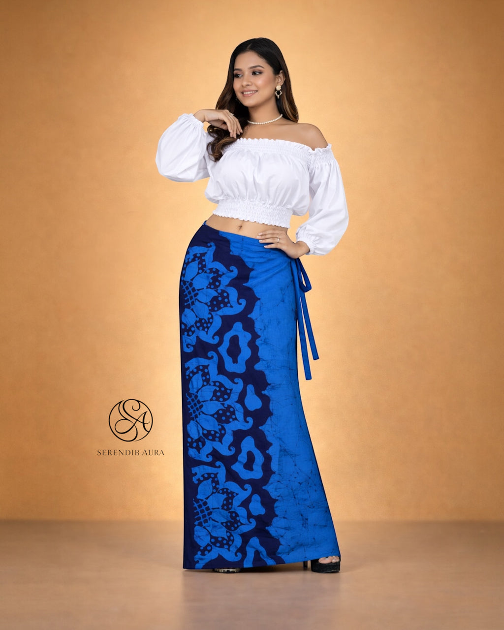 Ocean Bloom Women’s Batik Lungi