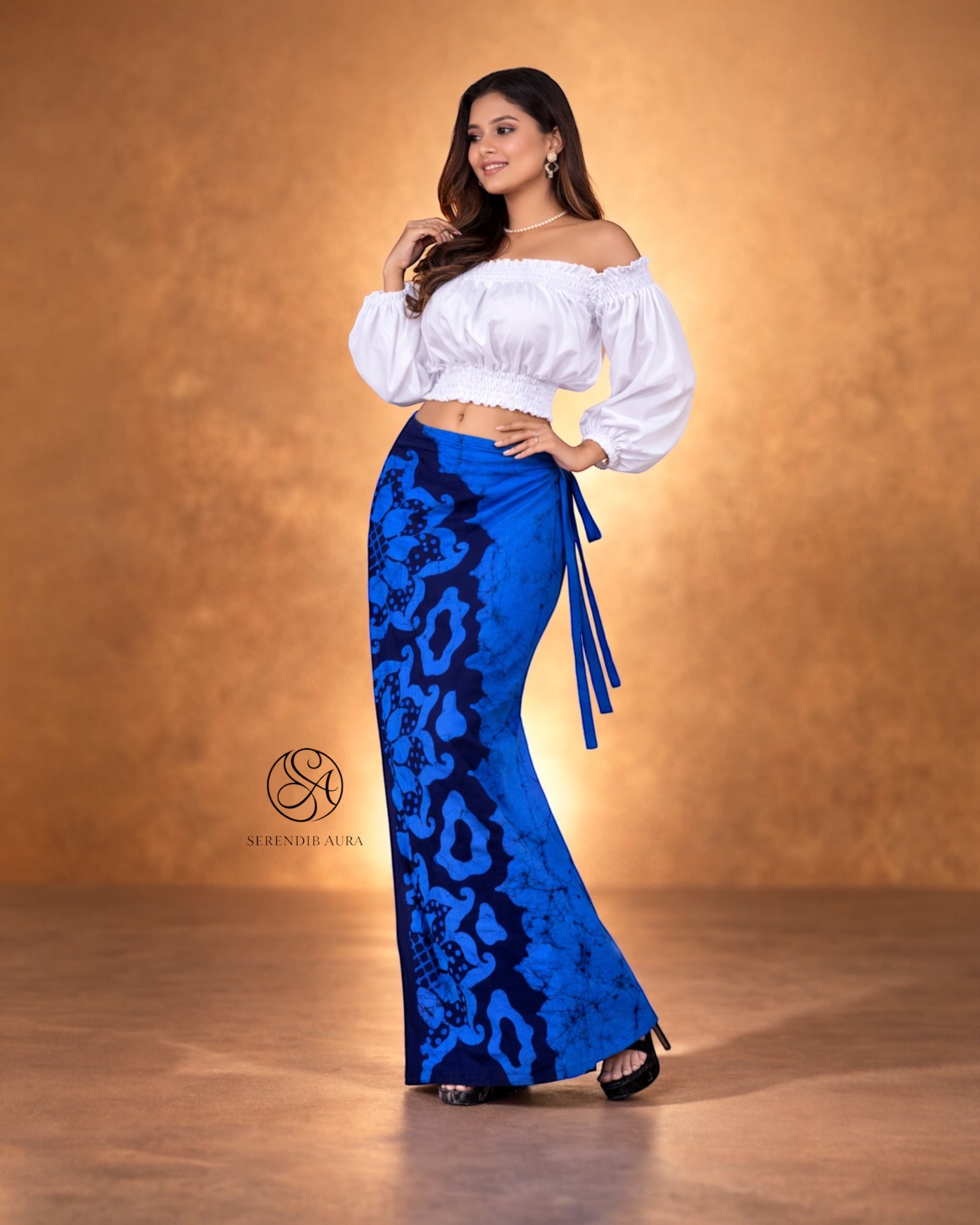 Ocean Bloom Women’s Batik Lungi