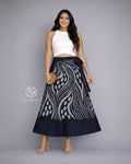 Abstract Flow Batik Wraparound Skirt