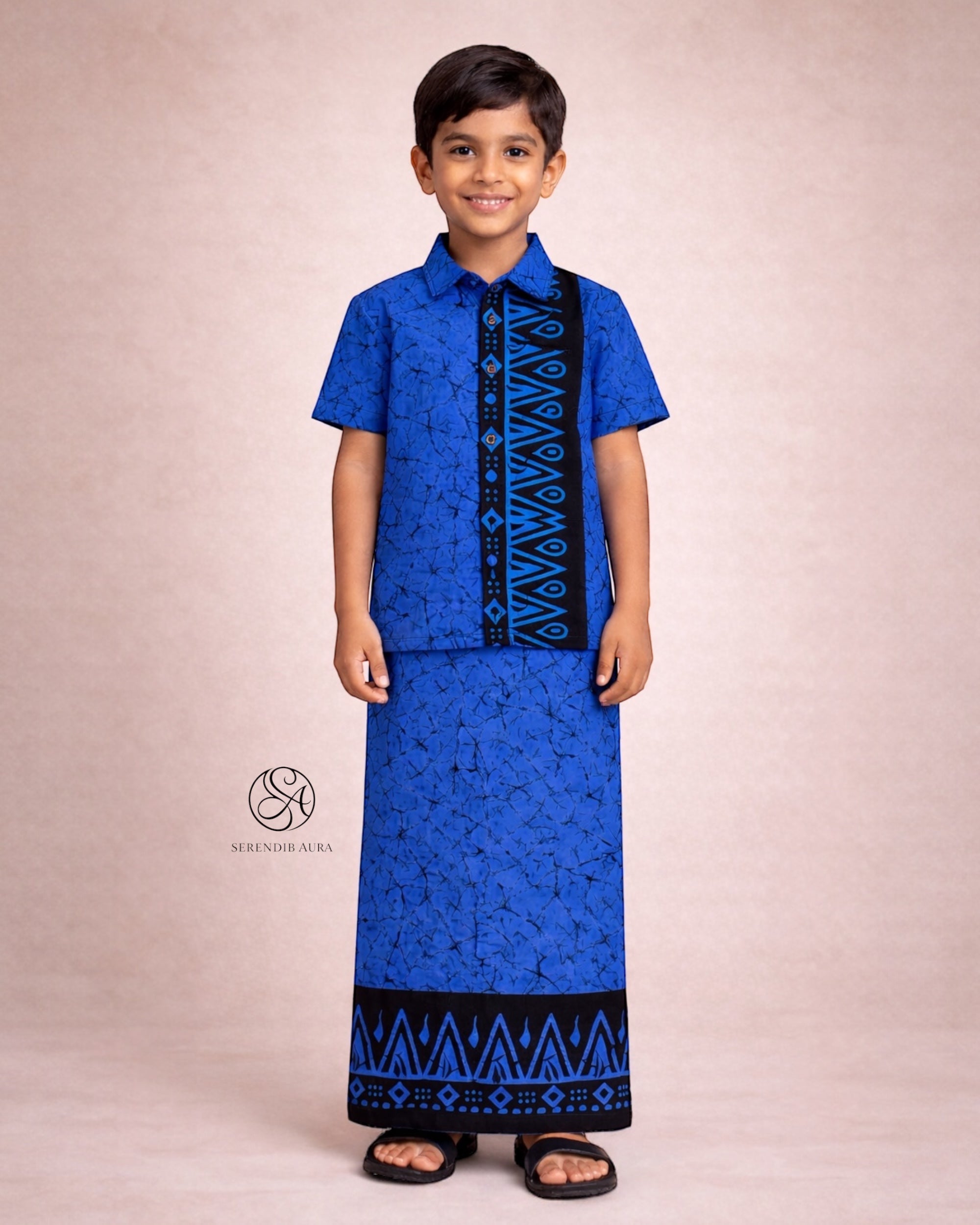 Sunset Crest Boys Sarong & Shirt