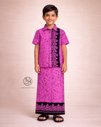 Temple Garden Boys Sarong & Shirt