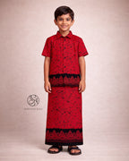 Temple Garden Boys Sarong & Shirt