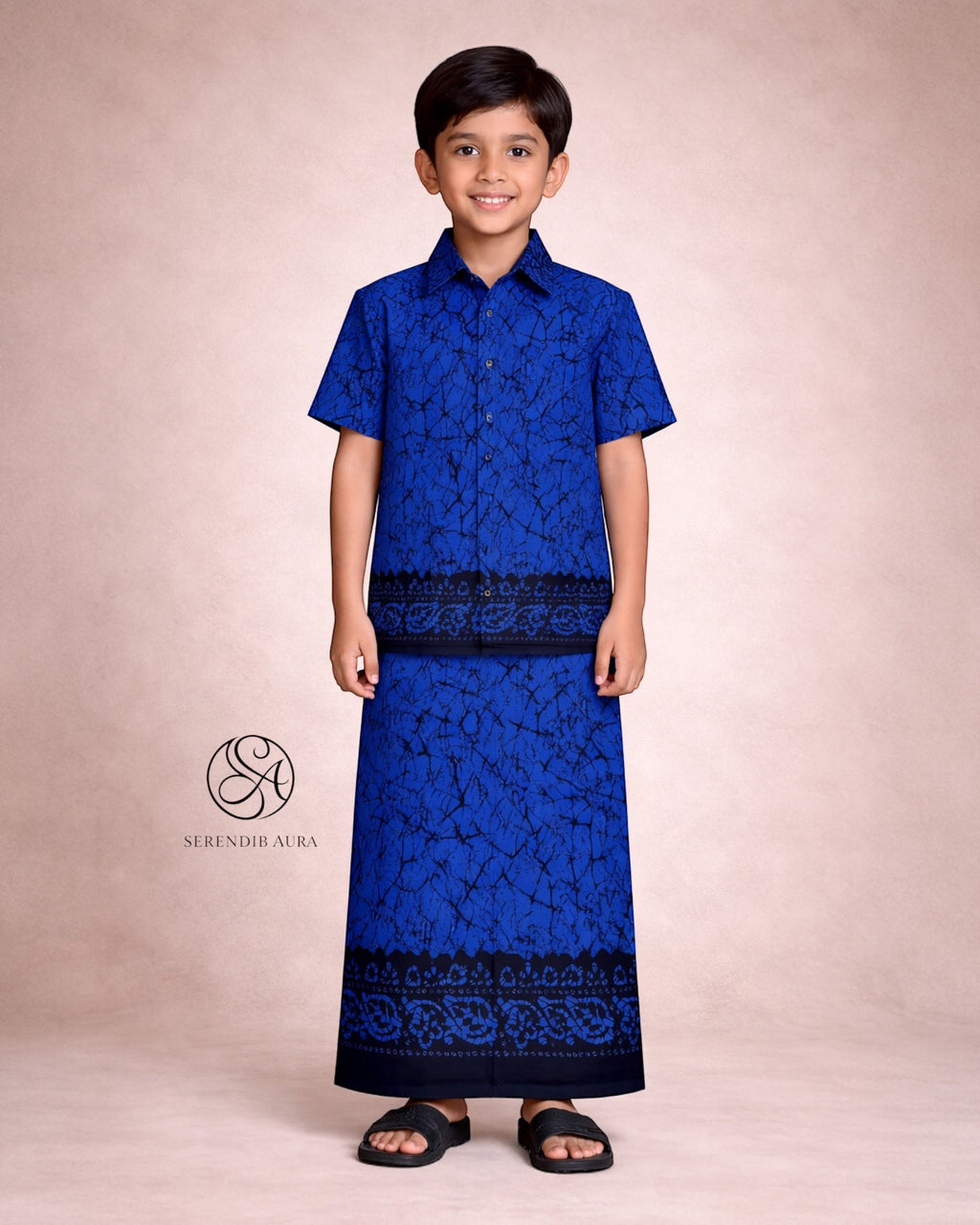 Temple Garden Boys Sarong & Shirt