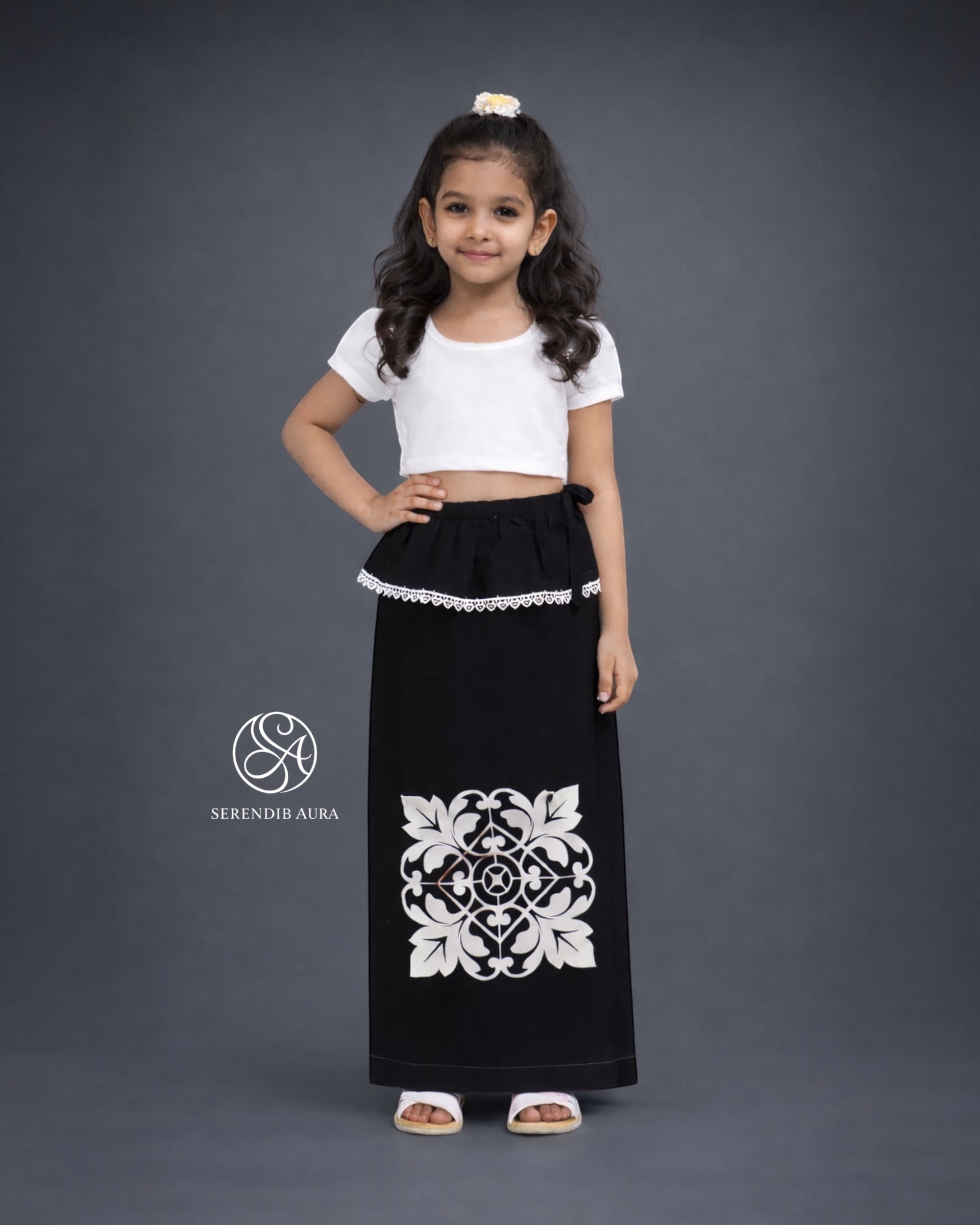 Midnight Crest Kids Lungi